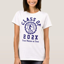 Klasse van 202X Meisjes Softbal Team T-shirt