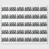 Klasse van 2030 cadeaupapier (Vlak)