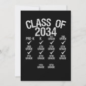 Klasse van 2034 Groei met Afstuderen 6e graad Feestdagenkaart (Voorkant)