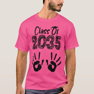 Klasse van 2035 groeit met handdruk op de achterka t-shirt