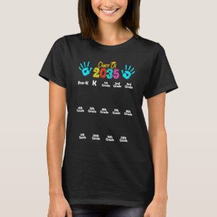 Klasse van 2035 Handprin groeit met mij Kindergart T-shirt