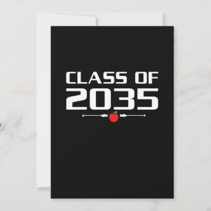 Klasse van 2035 Kindergarten per kam met Afstudeer Save The Date
