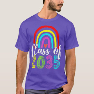 Klasse van 2035 Kindergarten per kam met Afstudeer T-shirt