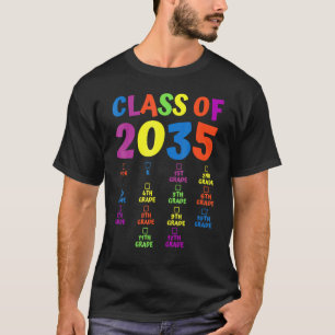 Klasse van 2035 Kindergarten per kam T-shirt