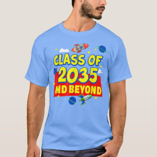 Klasse van 2035 Kindergarten, pre-k-kweek met Afst T-shirt