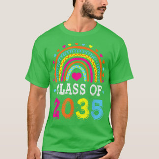 Klasse van 2035 PreK Afstuderen voorschoolse schoo T-shirt