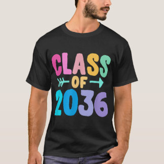 Klasse van 2036 Afstuderen groeit met mij T-shirt