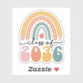 Klasse van 2036 groeien met Afstuderen van mij Sticker (Vel)