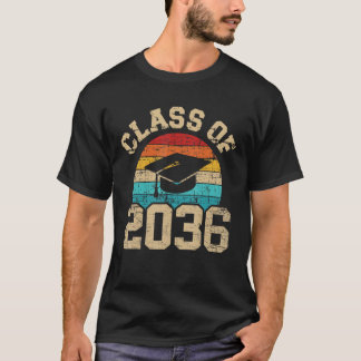 Klasse van 2036 Pre K groeien met ME Afstuderen Ki T-shirt