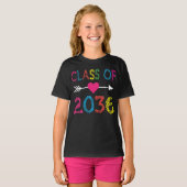 Klasse van 2036 Preschoolse Afstuderen-Kinderen vo T-shirt (Voorkant volledig)
