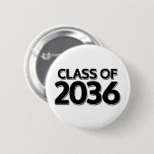 Klasse van 2036 ronde button 5,7 cm (Voorkant /achterkant)