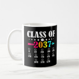 Klasse van 2037 kleuterschool 12e klas Afstuderen Koffiemok