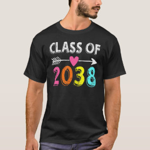Klasse van 2038 Kindergarten per kam met Afstudeer T-shirt