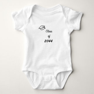 Klasse van 2044 met Graduation Cap Baby Bodysuit