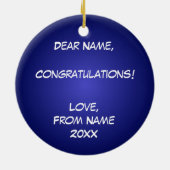 Klasse van 20? Farmacie Keramisch Ornament (Achterkant)