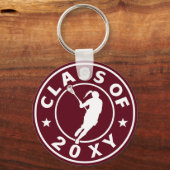 Klasse van 20? Girl Lacrosse Sleutelhanger (Voorkant)