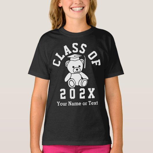 Klasse van 20XX afstuderen Beer T-shirt (Voorkant)