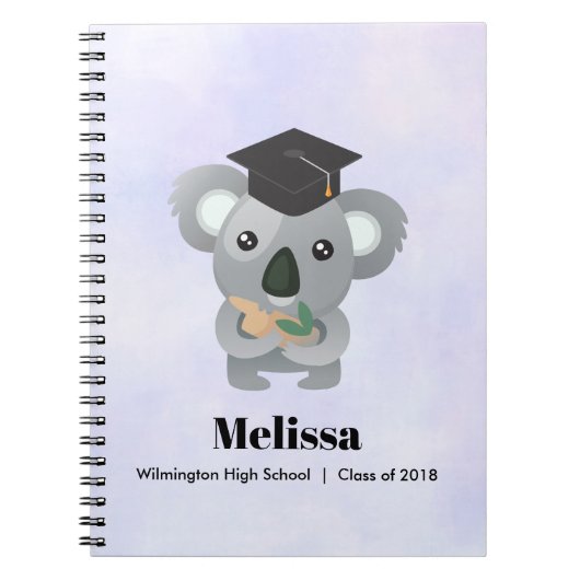 Klasse van 20xx Cute Koala Beer in Graduation Cap Notitieboek (Voorkant)