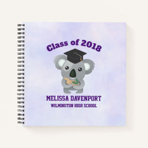 Klasse van 20xx Cute Koala Beer in Graduation Cap Notitieboek