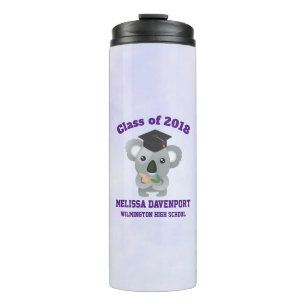 Klasse van 20xx Cute Koala Beer in Graduation Cap Thermosbeker