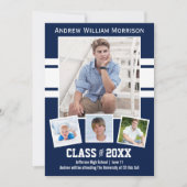 Klasse van 20XX Foto Collage Sport Graduation Part Kaart (Voorkant)