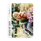 Klasse van 20XX Modern Minimalist Photo Afstuderen Magneet (Verticaal)