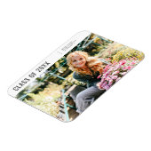 Klasse van 20XX Modern Minimalist Photo Afstuderen Magneet (Linkerzijde)