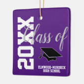 Klasse van 22 Gepersonaliseerd Afstuderen op de mi Keramisch Ornament (Links)