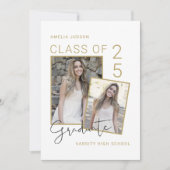 Klasse van 25 foto- en bioscript-Afstuderen Aankondiging (Voorkant)