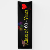 Klasse van 60+2 jaar spandoek (Verticaal)