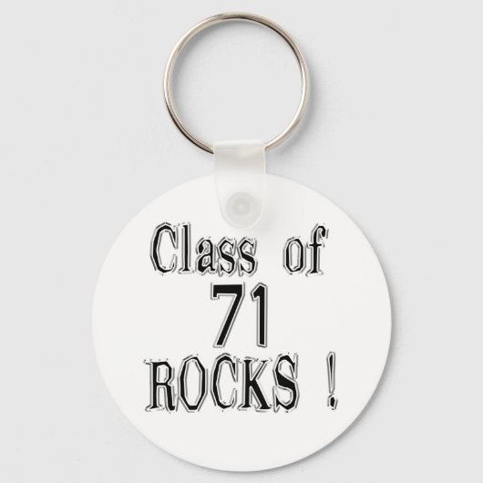 Klasse van '71 Rocks! Button Sleutelhanger (Voorkant)