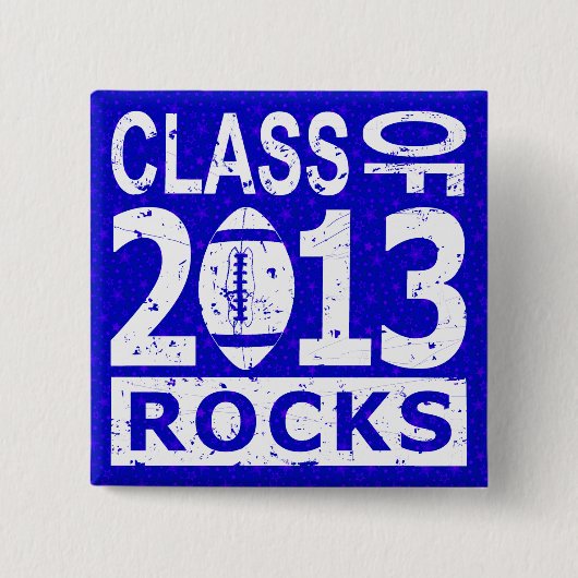 Klasse van Afstuderen 2013 Vierkante Button 5,1 Cm (Voorkant)