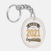 Klasse van Afstuderen 2021 Sleutelhanger (Voorkant Links)