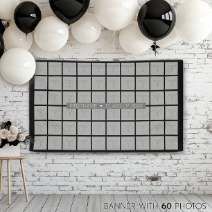 Klasse van — Afstuderen 60 Foto — Kan kleur bewerk Spandoek