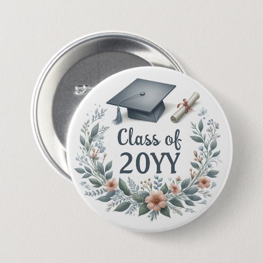 Klasse van Afstuderen Cap en Diploma Button (Voorkant /achterkant)