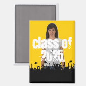 Klasse van Afstuderen U kiest Achtergrondkleur Magneet (Voorkant / Achterkant)