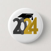 Klasse van alumni 2024 ronde button 5,7 cm (Voorkant)
