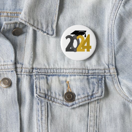 Klasse van alumni 2024 ronde button 5,7 cm (In situ)