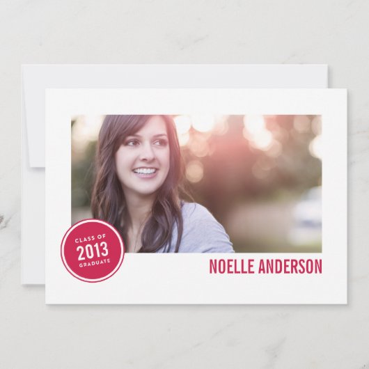 KLASSE VAN BADGE 2013 | AFSTUDEREN INVITATIE KAART (Voorkant)