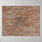 Klasse van | Brick "Write On My Wall" Keepasje Poster (Voorkant)