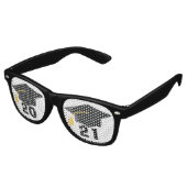 Klasse van de 2021 Senior Graduation Party Retro Zonnebril (Gekanteld)