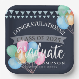 Klasse van de 2023 Celebration Balloon Graduation Papieren Bordje