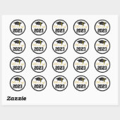 Klasse van de 2023 Graduation Cap Ronde Sticker (Vel)