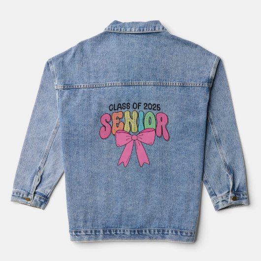 Klasse van de 2025 Senior Celebration Denim Jacket (Achterkant)