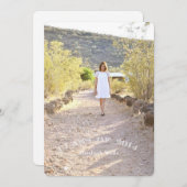 Klasse van de aankondiging van het Afstuderen van (Voorkant / Achterkant)