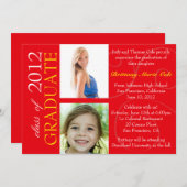 Klasse van de Afstuderen aankondiging van 2012 (Voorkant / Achterkant)