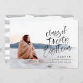 Klasse van de afstuderen aankondiging van 2018 (Voorkant / Achterkant)