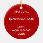 Klasse van de apotheek 2014 keramisch ornament (Achterkant)