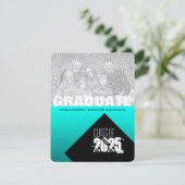 Klasse van de Graduation Party of 2018 Custom Invi Kaart (Staand voorkant)