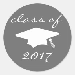 Klasse van de sticker van 2017 (grijze gradatiekno